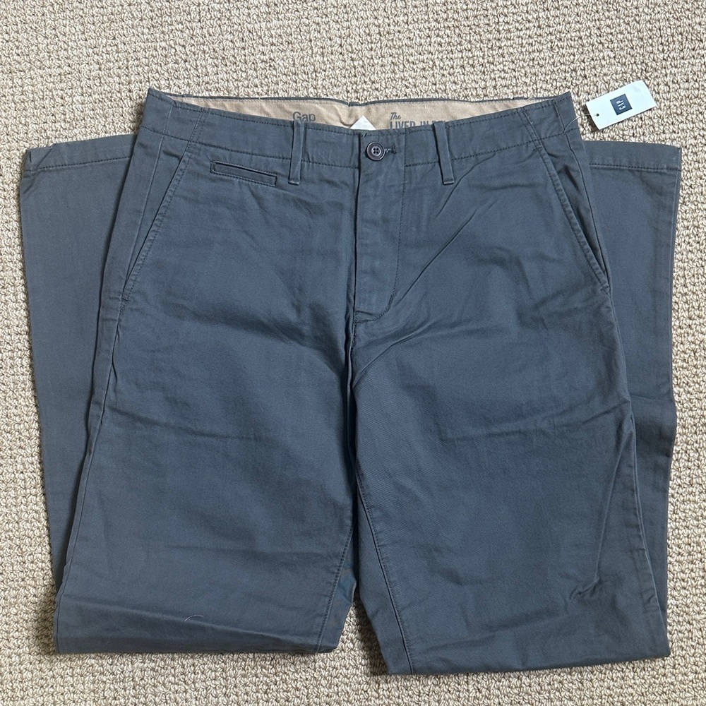 New GAP Men's Dark Gray Chinos